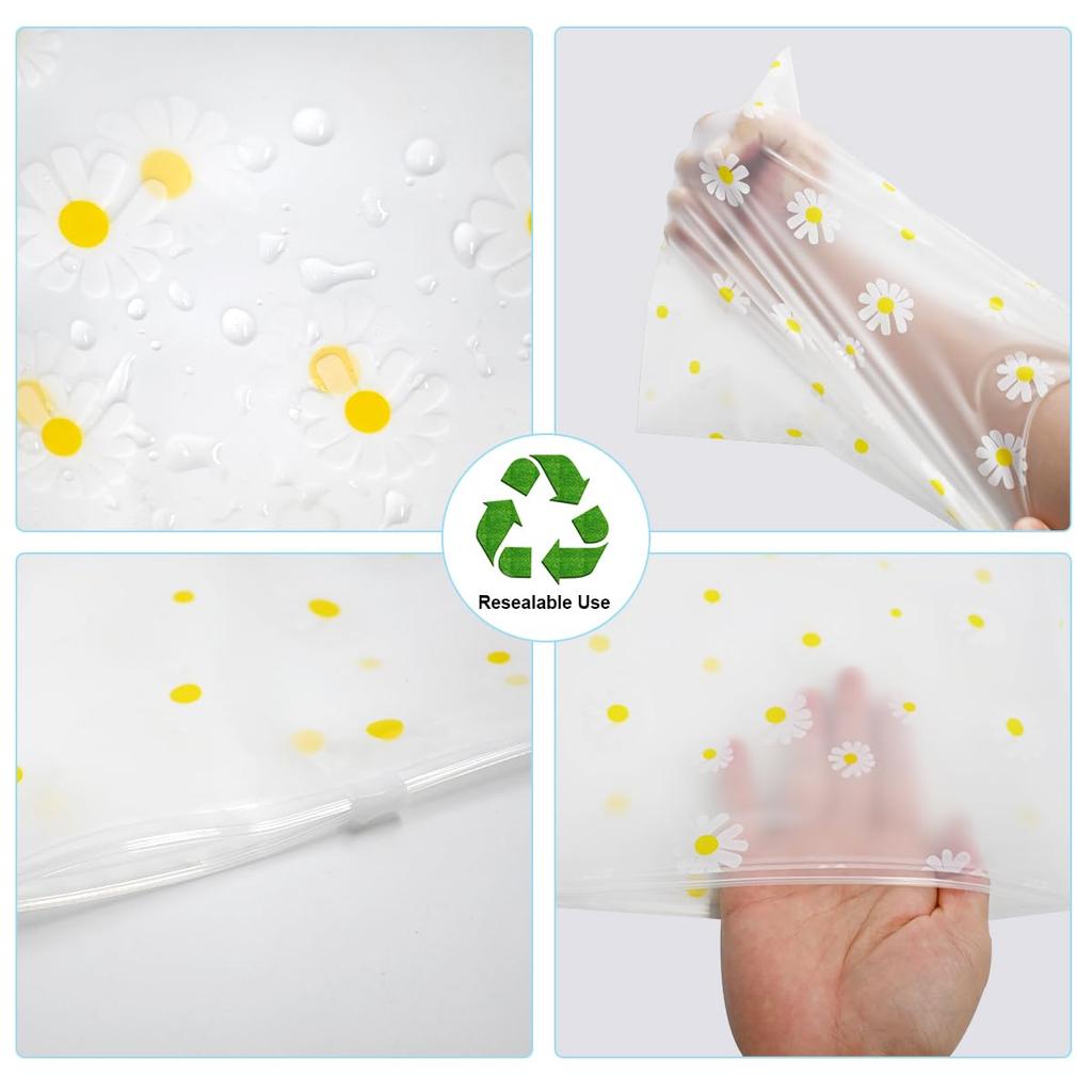 10 Pack Travel Storage Bags for Clothes, Clear Reusable Bags Plastic Ziplock Bags Luggage Organizer Pouch for Clothes Towels