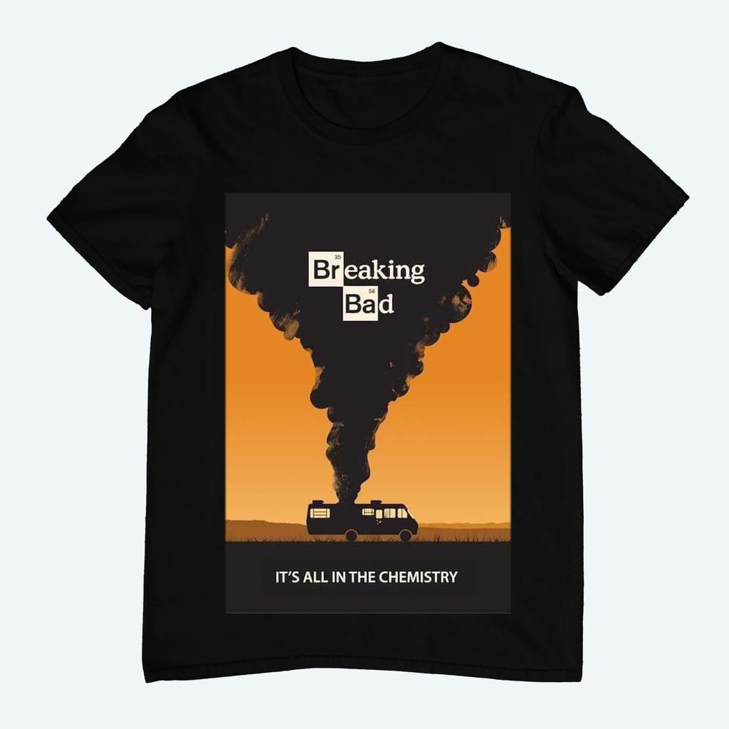 Новая летняя мужская футболка из чистого хлопка, повседневная уличная футболка, подарок для фаната сериала «Во все тяжкие», унисекс топ