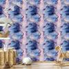 Ink blue, purple, light gray and navy blue wallpaper 50x1000