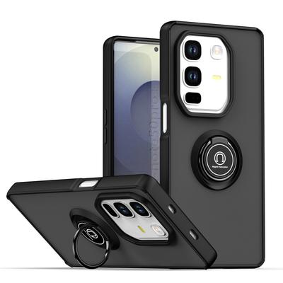 Бронированный Матовый Противоударный Чехол для Infinix Note 50 Pro 4G 50 Pro+ Плюс Чехол Кольцо Магнитный Держатель Подставка Задняя Крышка Capa Fundas