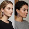 Изысканные серьги-капли Эдельвейс, серьги-подвески, украшения для ушей, женские модные серьги, подходят для повседневной носки и вечеринок