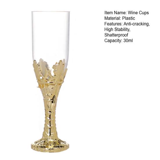 12 шт., 30 мл, винные чашки, небьющиеся, небьющиеся, пластиковые, вечерние, декоративные чашки для конфет, для свадьбы