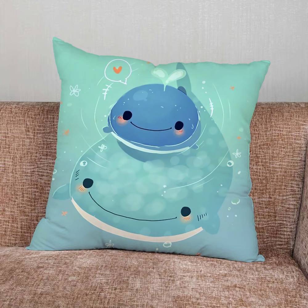 Чехол для подушки кит Наволочка Домашние подушки для дивана Подушки для автомобиля Чехол для подушки Наволочка для офиса Подушка