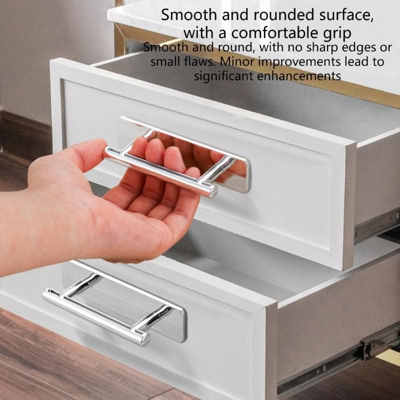 Прочные самоклеящиеся пластиковые ручки для дверей, гладкий дизайн, не ржавеют, легко чистятся, дверные ручки для алюминиевых, деревянных, стеклянных дверей