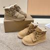 Дизайнерские зимние ботинки «Челси», зимние короткие плюшевые теплые меховые туфли на плоской подошве, повседневная обувь на платформе, женские нескользящие ботинки