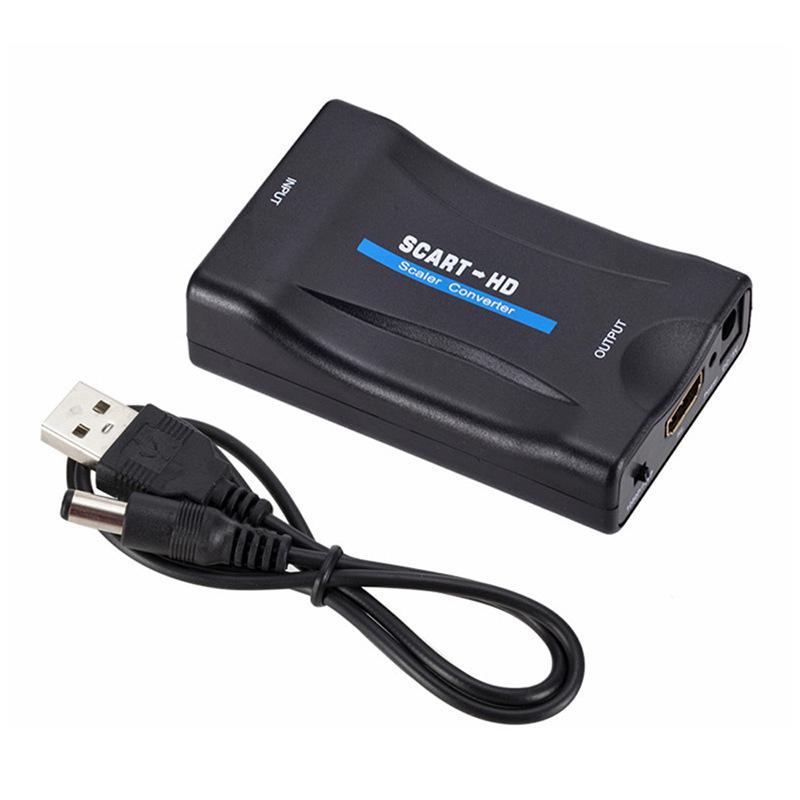 Конвертер SCART в HDMI: Аналогово-HD USB-адаптер