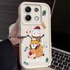 Чехол для телефона Merry Christmas Snowman Elk Print для Xiaomi 13T Pro 11T Poco F6 X6 Redmi Note 13 12 11 Pro 10, мягкий матовый противоударный защитный чехол из ТПУ