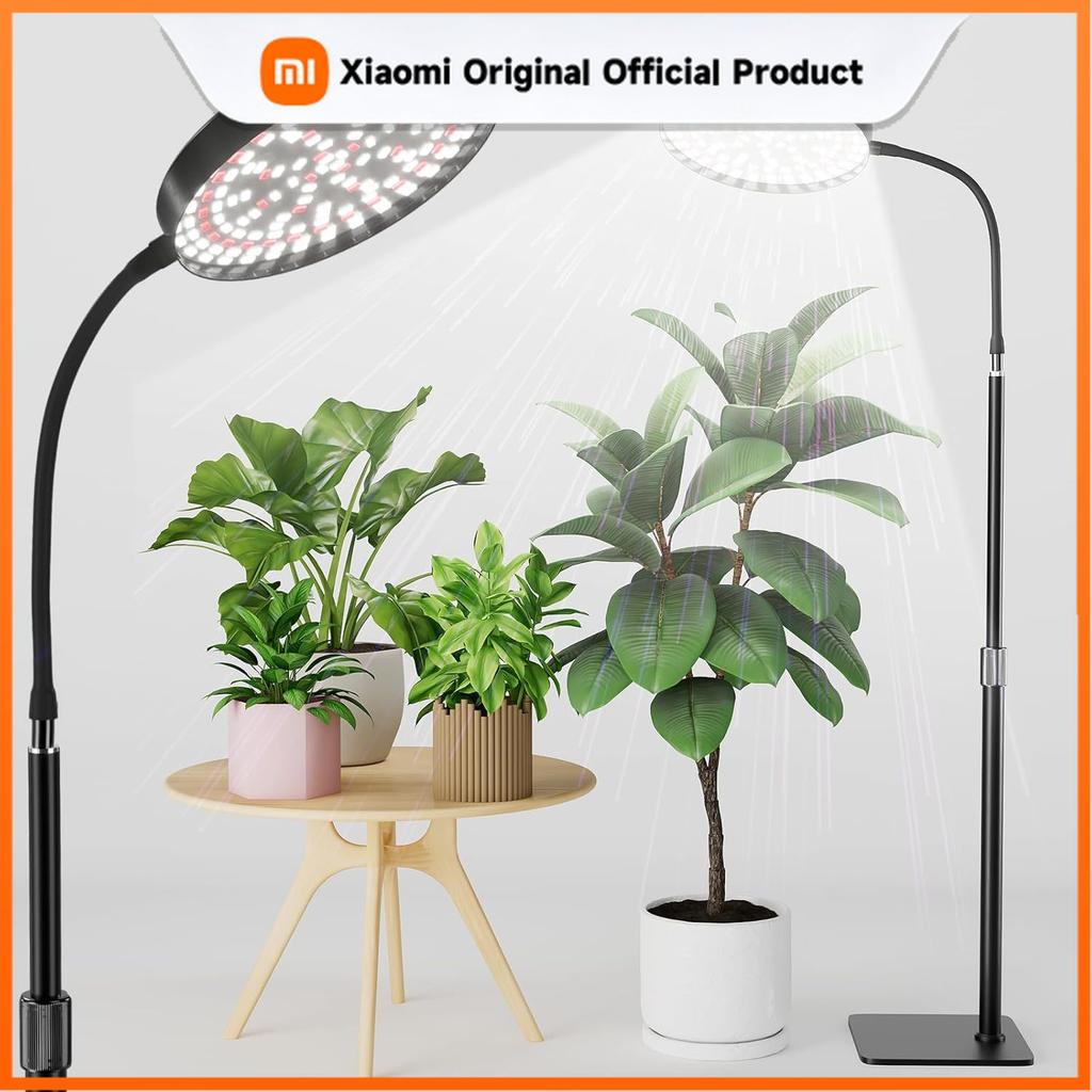 Xiaomi Grow Lights for Plants Full Spectrum Floor Plant Growing Lamp Large Plants Auto ON/Off Timer 5 Dimmable Levels Adjustable Heigt