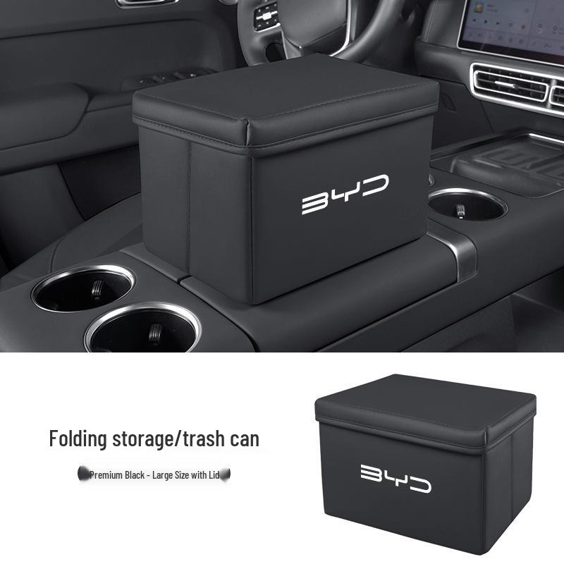 Folding Storage & Trash Organizer for BYD Seagull, Song Plus/Pro, Han, Dolphin, and Qin Cars