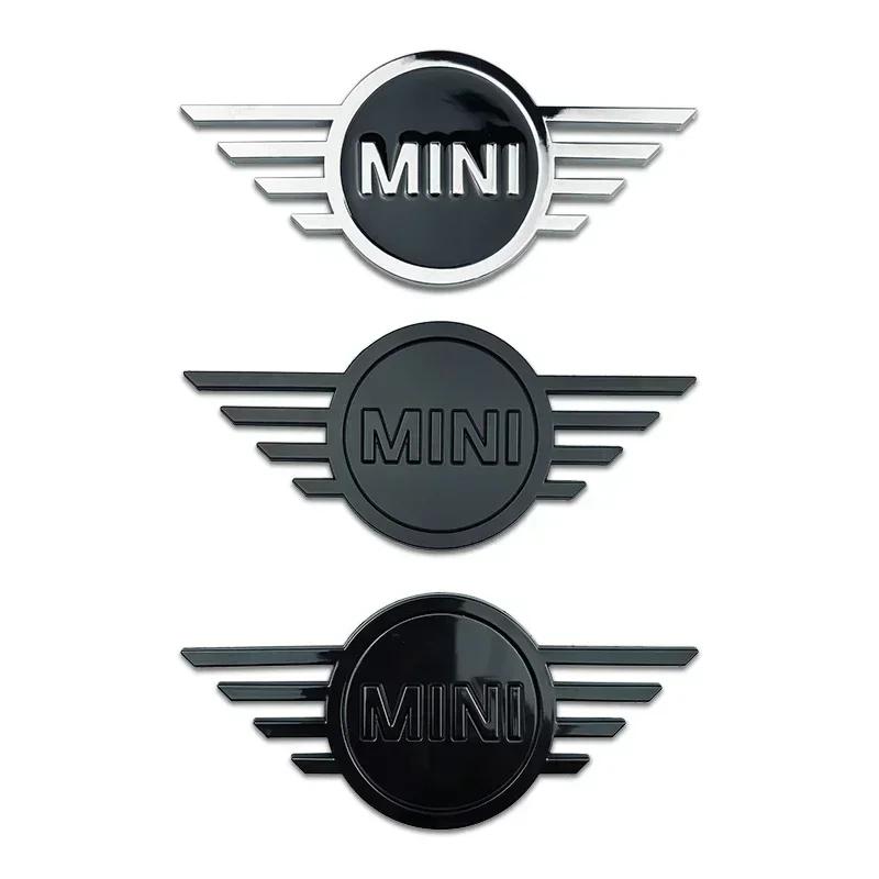 For BMW 5SE28 3D ABS Car Front Head Emblem Rear Sticker Logo for BMW Mini Coopers F54 F55 F56 F57 Refit Replacement Badge Exterior Accessories