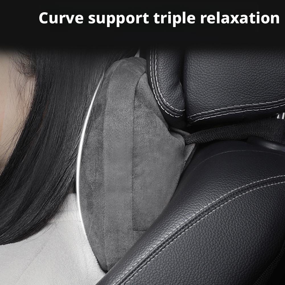 Universal Car Headrest Pillow For Most Vehicles 4 Seasons Neck & Back Support With Lumbar Cushion Automotive Interior Access