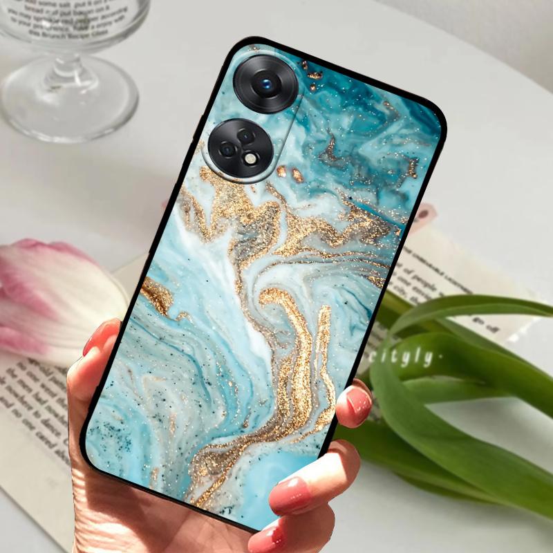 Чехол для OPPO Reno 8T CPH2481 с рисунком «Волк и Мрамор» Мягкий силикон Прозрачная крышка Funda для телефона OPPO Reno8 T Чехол для Reno 8T 4G Coque