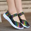 Fashion 2024Plus Size Women Flat Shoes  Elastic Band Weave Shoes Women Comfort Flat Shoes Women Casual Loafers Zapatos De Mujer