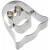 Cotta Cotta Halloween Cookie Cutter, Ghost Scream, Silver, W5.3 X L5.4 X H2cm, 91484