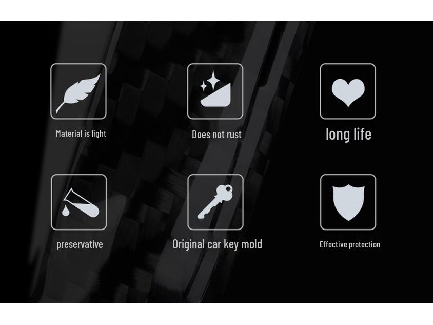 Real Carbon Fiber Key Case for Tesla Model 3 Sedan