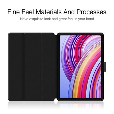 Для Xiaomi Redmi Pad Pro/Redmi Pad Pro 5G/Poco Pad Чехол из ПУ кожи Тройная подставка Автоматическое пробуждение/сон Обложка для планшета
