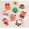 Printing Cute Accessories Mini Christmas Ornaments Personality Gifts Brooch