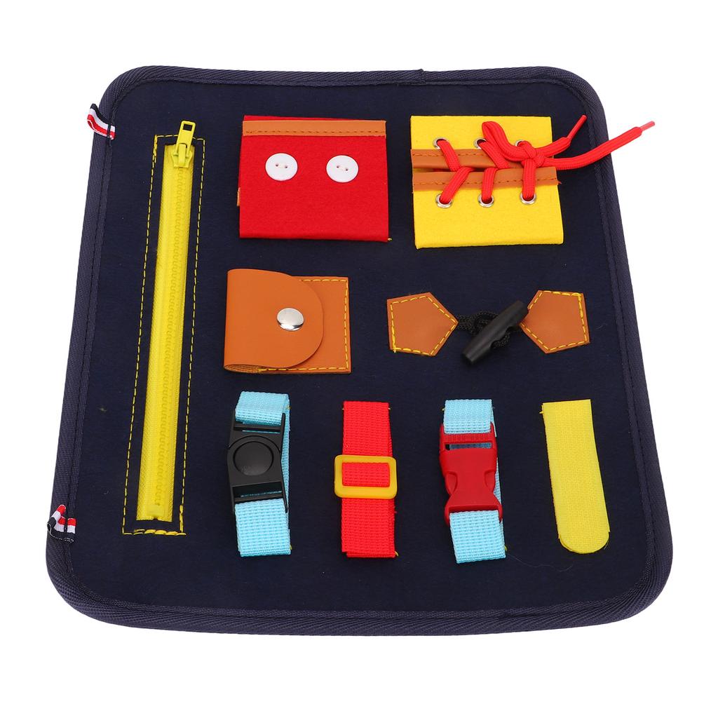 Toddler Busy Board Cultivate Concentration Color Cognition Sensory Board for Fine Motor Skill Autist