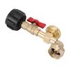 Gas refill pressure adapter with valve and gauge gas bottle connection 1 pound bottles from 20 pound   adjustments for QCC1 C3H8  , idl for camp