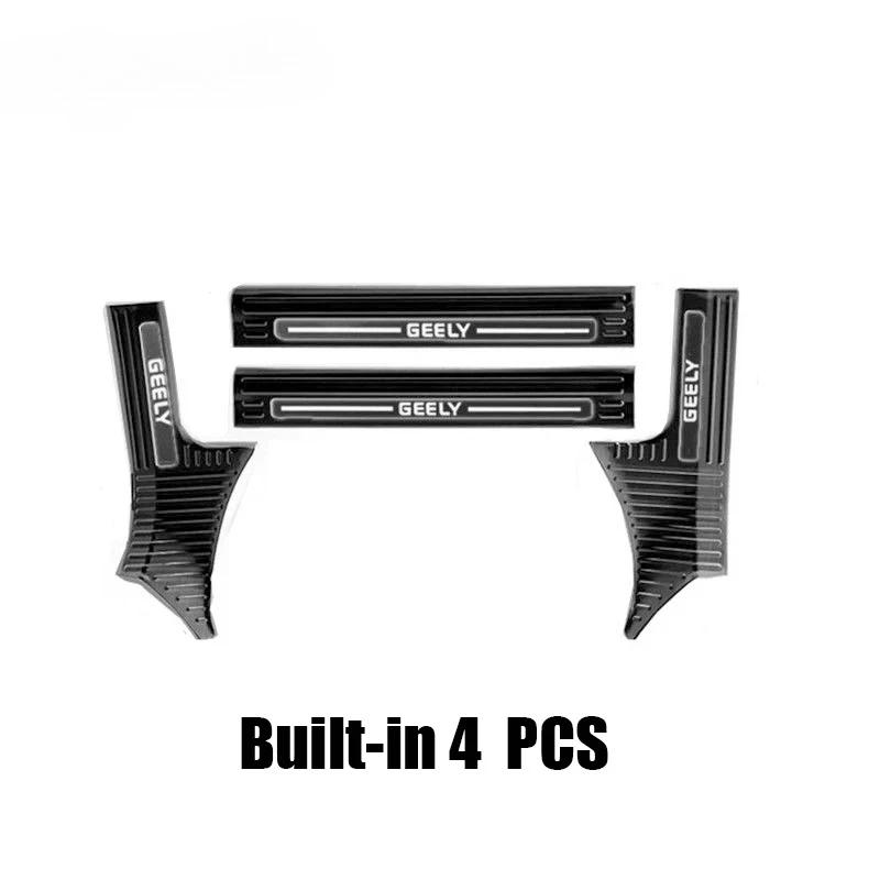 For New Geely Coolray 2023 2024 2025 Car Welcome Threshold  Modification Stainless Steel Inner Pedal Guard Styling Accessories