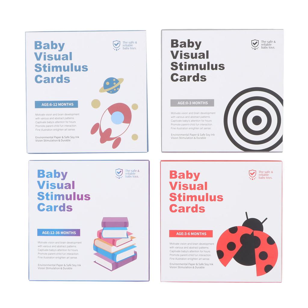 64pcs High Contrast Baby Flashcards Visual Stimulation Flashcard Early Educational Toy