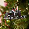 Yousheng Christmas Vehicle Ornament Acrylic Truck Tractor Airplane Christmas Tree Ornament for Holiday Party Decoration