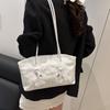 Korean Style Butterfly Tote Bag Commute Pu Leather Handbag Casual Shoulder Bag  Outdoor