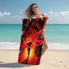 1Pc Iron Man Tech Hero Beach Towel Microfiber Beach Towel Thin Absorbent For Beach Swimming Yoga Bath Sports 0917273