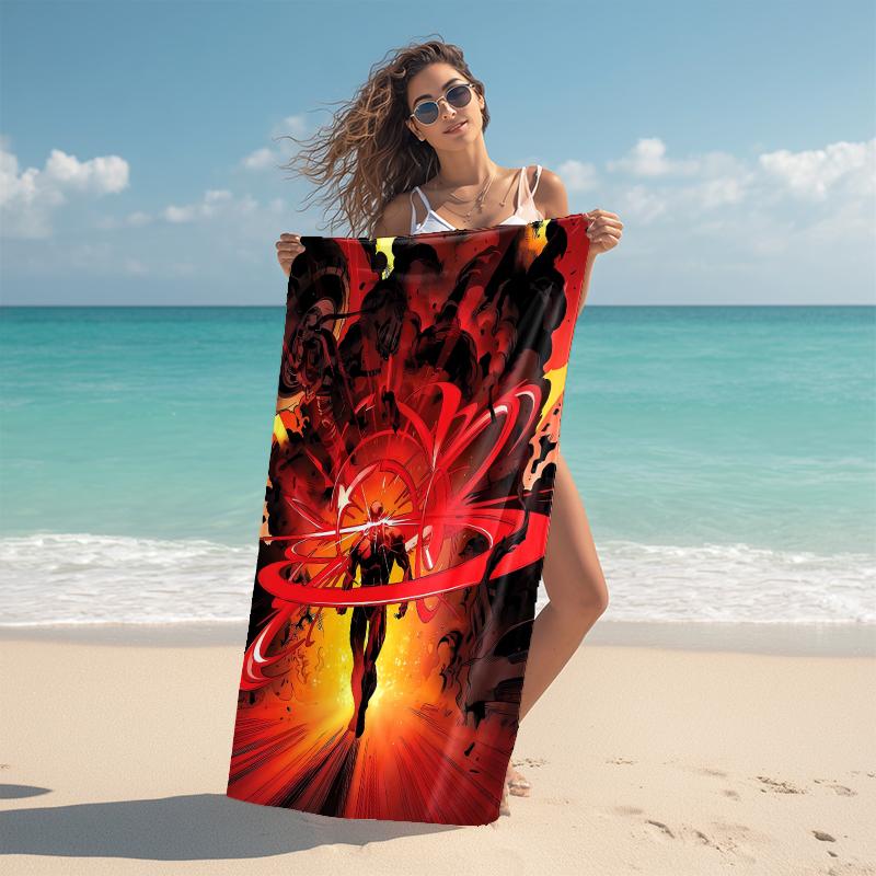 1Pc Iron Man Tech Hero Beach Towel Microfiber Beach Towel Thin Absorbent For Beach Swimming Yoga Bath Sports 0917273