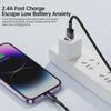 Aluminum Alloy USB Fast Charging Cable, Type-C Cord for iPhone 12 13