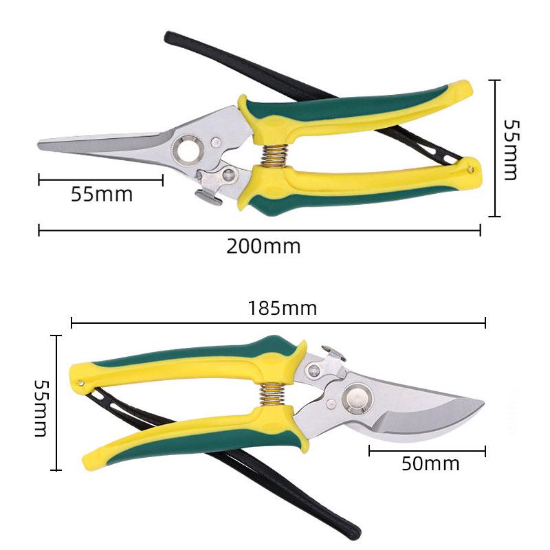 Pruner Garden Scissors Professional Sharp Bypass Pruning Shears Tree Trimmers Secateurs Hand Clippers For Garden Beak Scissors