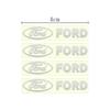 AAAMI1 Metal emblem Auto Decor Decals Reflective Car Window Wiper Stickers For Ford Fiesta Fusion Mondeo Mustang Ranger Car Accessories
