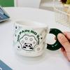 Cartoon Bear Embossed Ceramic Cup with Handle Single Cup Cute Girl Office Drinking Mug High Temperature Resistant Gift Cup