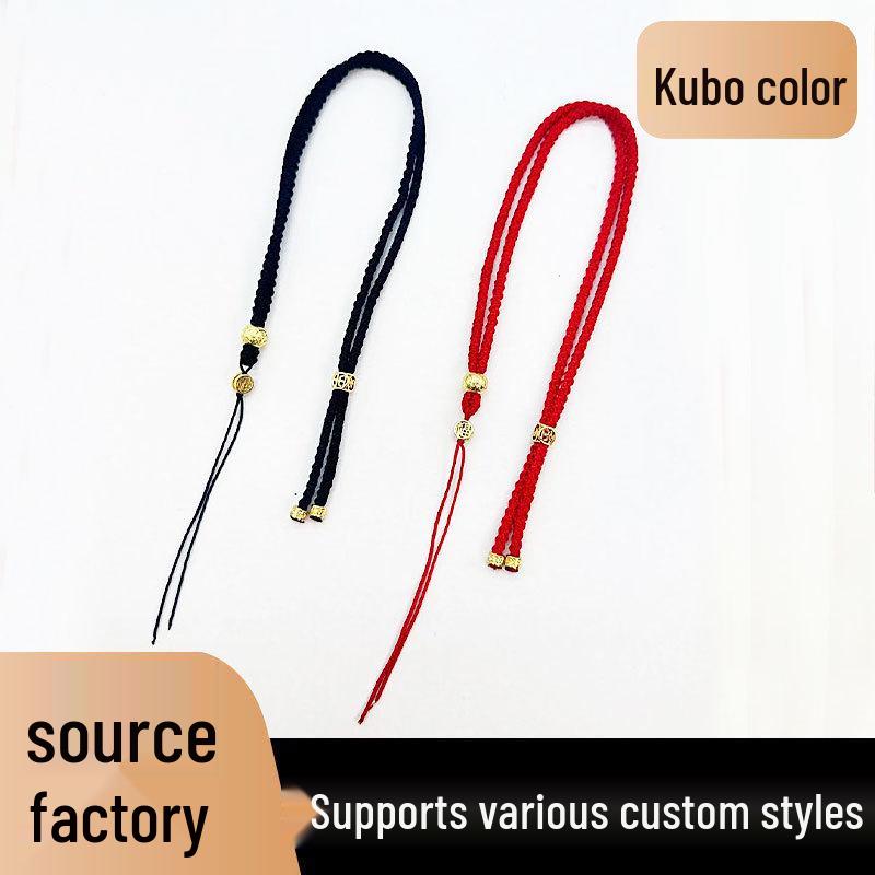 Jade Crystal Compass Pendant Necklace with Gold-Plated Copper Rope