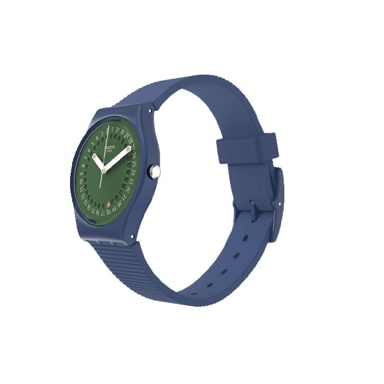 Swatch Унисекс 34 мм Зеленые часы SO28N403 SO28N403