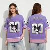 Fan-style soccer jersey, sweet and cool summer T-shirt, plus size adult casual sports T-shirt.