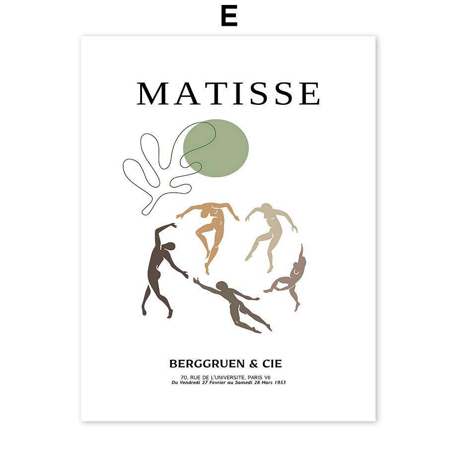 Matisse Bauhaus William Morris Wall Art Poster Decoration Mural Nordic Canvas Painting Wall Pictures Abstract Prints Home Decor