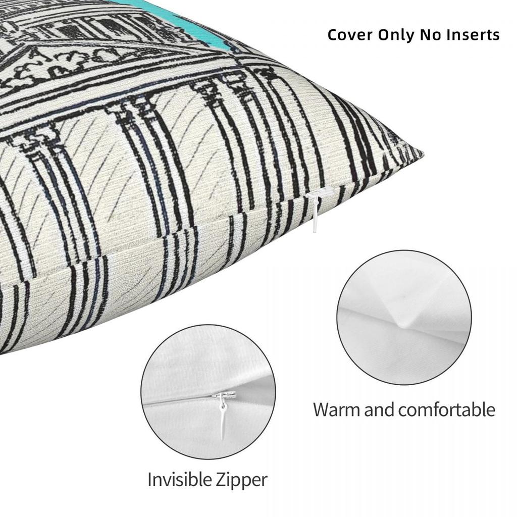 St Pauls Cathedral Square Pillowcase Polyester Linen Velvet Printed Zip Decorative Pillow Case Home Cushion Cover 18"