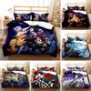 3D Printed Anime Demon Slayer Bedding Set Nezuko Tanjirou Duvet Cover Double Twin Full Queen King Adult Kids Quilt Cover