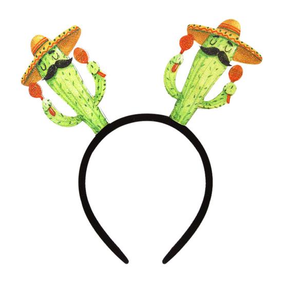 Повязка на голову для гавайской вечеринки, фетровые головные уборы Луау, пальма, фламинго, ананас, повязки на голову для летней пляжной тематической вечеринки, сувениры