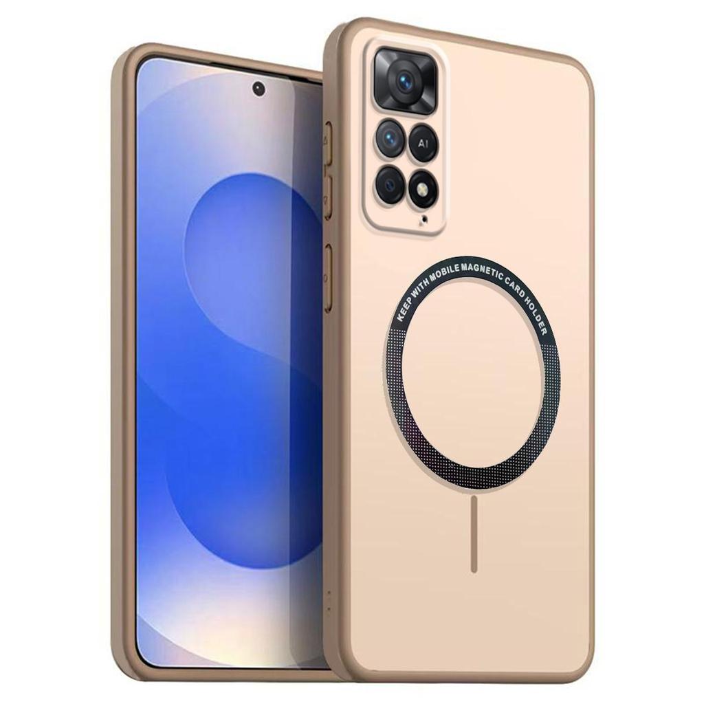 Матовый полупрозрачный магнитный чехол для телефона для Xiaomi Redmi Note 12 Pro 4G, 11S 4G, 11 Pro 5G 4G, 11 Мягкий чехол из ТПУ