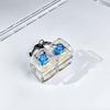 Delicate Glowing Effects Mechanical Switch Keychain  Gentle Fingertip Pressing