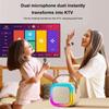 Совместимый с Bluetooth 5.3 RGB многоцветный динамик многоразовый караоке-машина игрушка A
