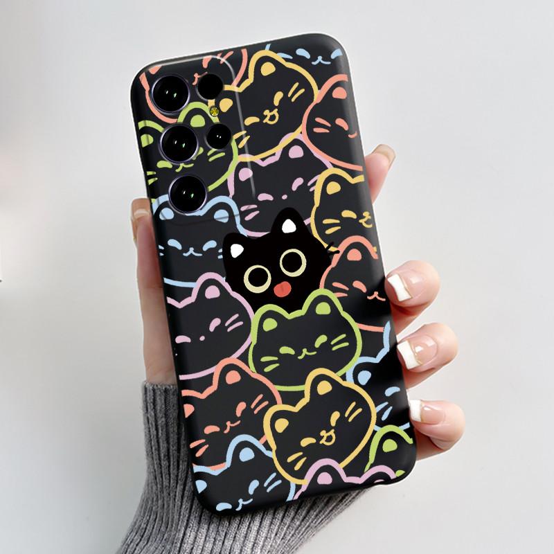 Чехол для Oukitel C61 Pro Чехол-обложка для Oukitel C61 GT Роскошный Милый Сердечко Заяц Забавный Черный ТПУ Мягкий Силикон Защитный Чехол для Телефона