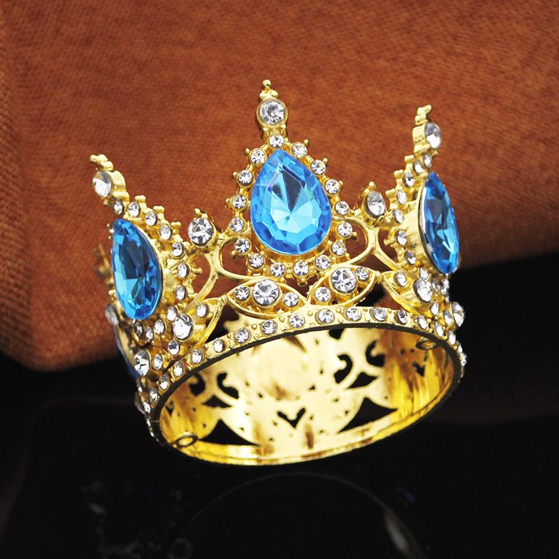 Princess Small Tiaras for Bridal Wedding Flower Decoration Cake Crown Topper Girls Birthday Gift Diadem Jewelry Accessories