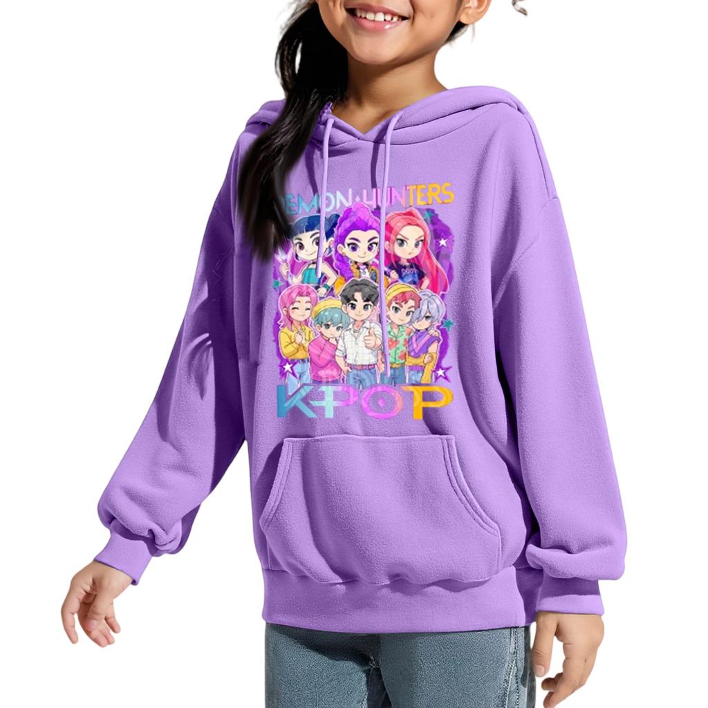 Толстовки для девочек, модные графические, в стиле преппи, с капюшоном