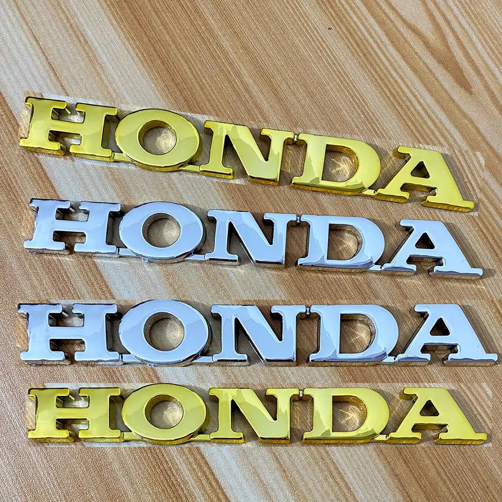 CGPCF1 Suitable for Honda Motorcycle Modification, Electroplating Plastic Car Logo Sticker Car Tail Letter Label Motorcycle Sticker