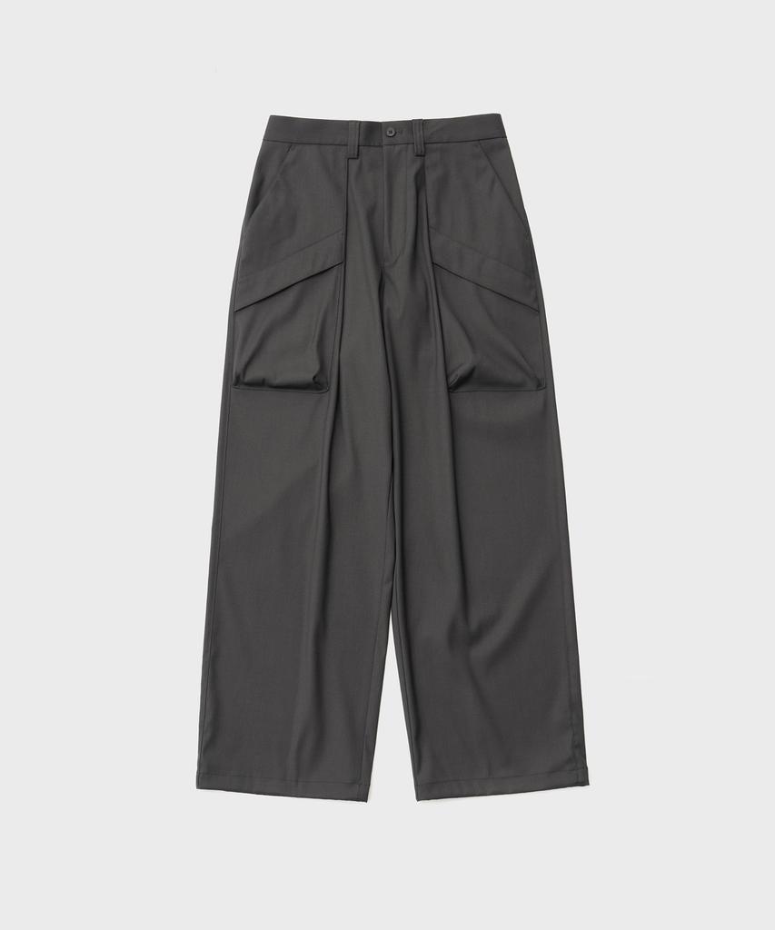 ANOTHER OFFICE Utility Cargo Slacks (Charcoal)