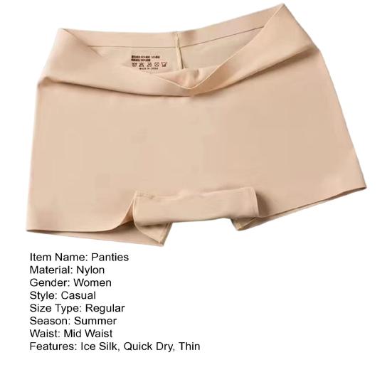 Женские защитные брюки высокой эластичности, однотонные, из ледяного шелка, бесшовные, с защитой от воздействия, средняя талия