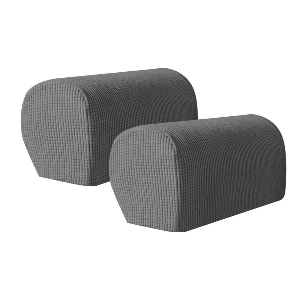 2Pcs Elastic Stretch Jacquard Sofa Arm Covers Dust-Proof Armchair Slipcovers Couch Cover  Sofa